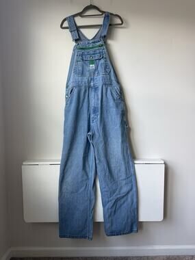 Vtg Liberty Overalls Mens 36x32 Blue Denim Bib Workwear Carpenter Made In Russia